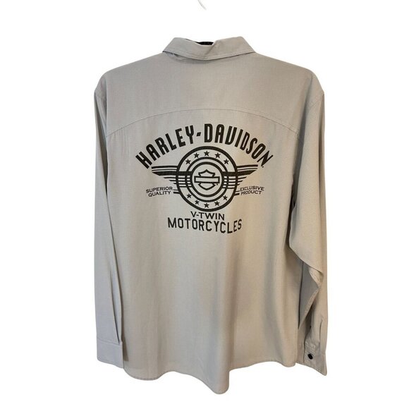 Harley-Davidson Men's Performance Micro-Perf V Twin Shirt Gray XL - Picture 3 of 6